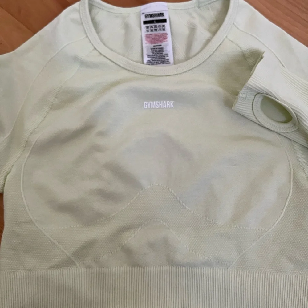 GYMSHARK flex sport long sleeved crop top NWOT - Picture 6 of 8